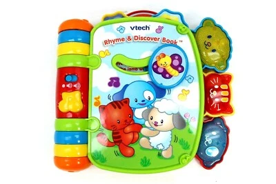 $12.99 • Buy Vtech Rhyme And Discover Book Learning Musical Nursery Rhymes Toy Tested Works