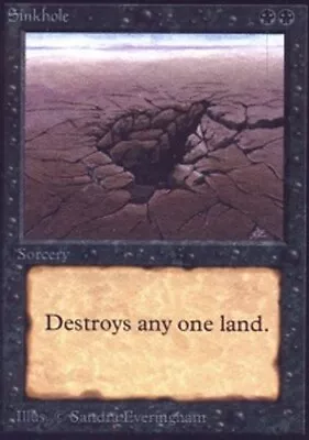 MTG Sinkhole Heavy Play English Alpha • $81.75