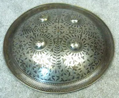 Beautiful Inlaid Islamic Dhal Buckler Shield • $650