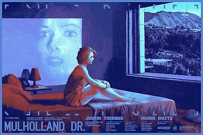 KRZYSZTOF DOMARADZKI - MULHOLLAND DRIVE Screen Print Poster /101 VARIANT • $499.90