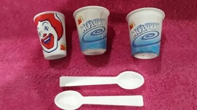 Vintage Hasbro Play Doh McDonalds McFlurry Toy Play Set  Cups &  Spoons 1997 • $9.95