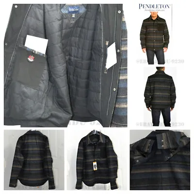 Size XXL Dark Gray NWT Pendleton Men’S Wool Blend Shirt Jacket • $170