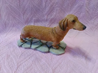 Sherratt And Simpson Dachshund Dog 2003 Standing On Rocks Nice Detail #89028 • $14.95