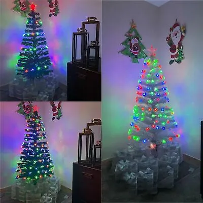 £37.99 • Buy LED Fibre Optic Pre Lit Xmas Christmas Tree Star Xmas Decoration 4ft 5ft 6ft 7ft