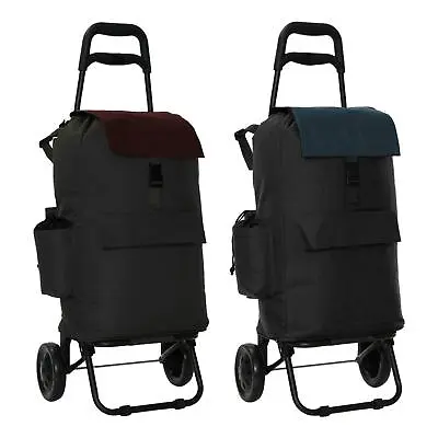 £23.99 • Buy Fully Insulated Shopping Trolley Grocery Luggage Carrier Cart Bag With 2 Wheels