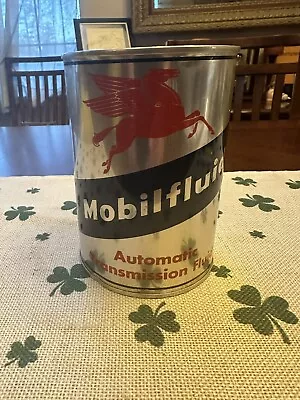 Vintage Mobil Pegasus Mobilfluid Automatic Transmission 1 Quart Can. Very Clean • $50