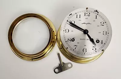 Airguide Ships Bell Clock With Key West Germany • $80