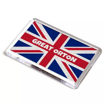 FRIDGE MAGNET - Great Orton - Union Jack Flag • £3.99