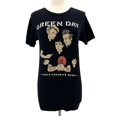 Green Day God's Favorite Band Graphic T-Shirt Womens Large • $7.50