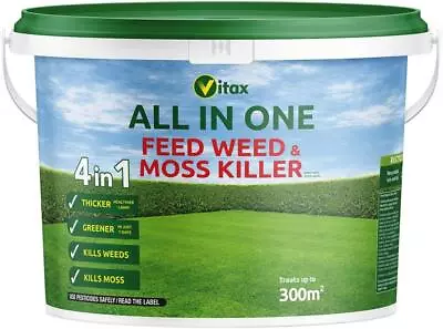 Vitax All In One Feed Weed & Moss Killer 300m2 Tub New  • £24.99