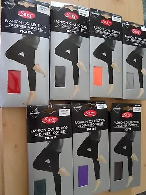 £4.90 • Buy 70 Denier Footless Tights In 11 Beautiful Colours