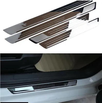 Stainless Slim Door Sill Scuff Plate For VW Volkswagen Golf 7 Golf 6 MK6 MK7 • $14.39