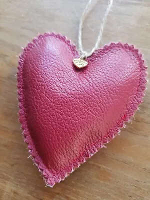 Handmade 3rd Wedding Anniversary Heart Gift. Keepsake. Leather Anniversary Gift. • £7