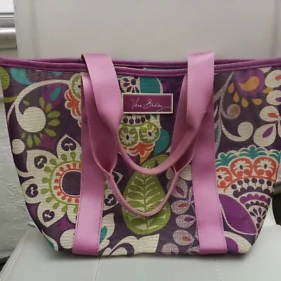  Vera Bradley Small Mesh Tote Plum Jazzy Blooms • $29