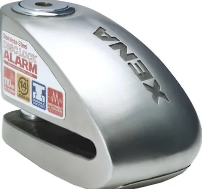 Xena Xx10 Alarm Disc Lock 3.3  X 2.4  (stainless Steel) Xx10-ss New Open Box • $69.99