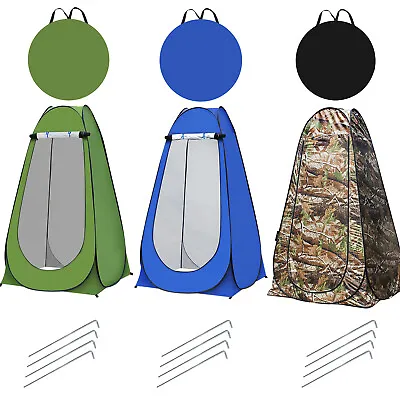 Pop-Up Privacy Tent Portable Outdoor Camping Shower Toilet Changing Room Hiking • £13.85