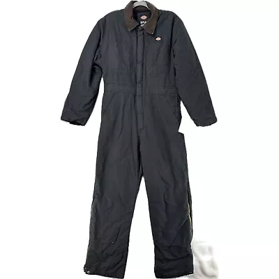 Dickies Men's Sanded Duck Insulated Coverall Black Small Reg NEW $170 TV243-RBK • $79.99