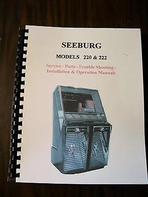 Seeburg 220 - 222 Jukebox Manual • $42