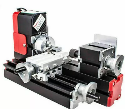 Mini Motorized Soft Metal Lathe DIY Woodworking Machine Wood Lathe 20000RPM UK • £175.49