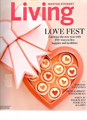 Martha Stewart Living Magazine January February  2020 Love Fest Valentines • $2.75