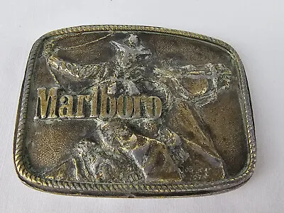 Marlboro Vintage 1975 Brass Belt Buckle 94807 • $18.99