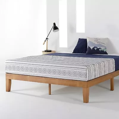 Mellow Naturalista Classic 12-Inch Solid Wood Platform Bed | Wooden Slats • $238.15