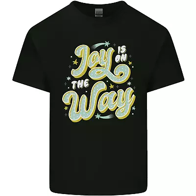 Joy On The Way New Baby Pregnancy Pregnant Mens Cotton T-Shirt Tee Top • £8.75