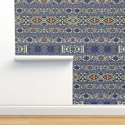 £33.61 • Buy Removable Water-Activated Wallpaper Persian Indian Middle Eastern Rug Tapestry