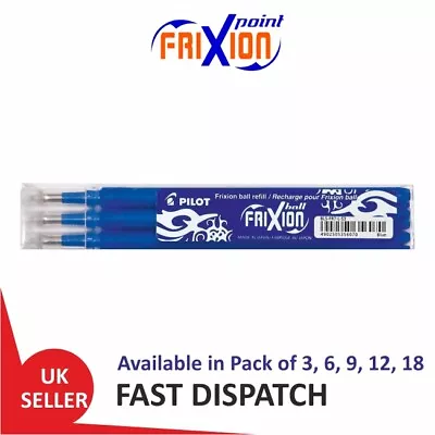 Pilot Frixion Ball Clicker Erasable Rollerball 0.7 Pen Refills - Various Colors • £23.99