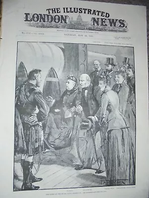 Queen Victoria At Royal Naval Exhibition 1891 Print Ref AK • $12.62