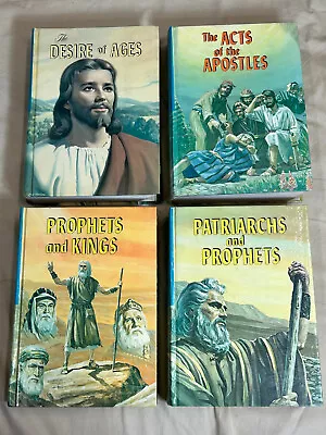 Set Of 4 ELLEN G WHITE Books: Desire Of AgesActs Apostles Prophets Patriarchs • $9.99