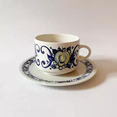 CADIZ VILLEROY AND BOCH Blue Tail Cup & Saucer • $11.69