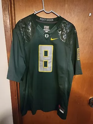 Nike Mens Green Oregon Ducks Marcus Mariota #8 Football College-NCAA Jersey L • $80