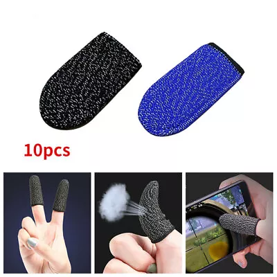 $8.59 • Buy 10Pcs Thumb Finger Sleeve Mobile Game Sleeve Touch Screen Gaming Gloves For PUBG