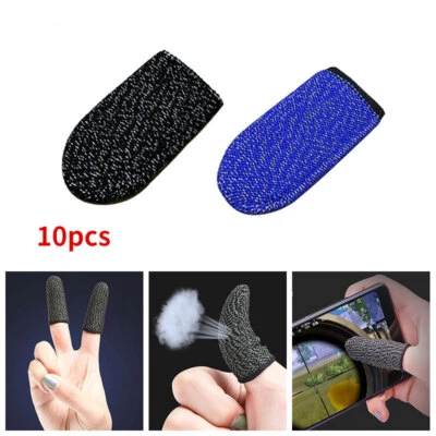 10Pcs Thumb Finger Sleeve Mobile Game Sleeve Touch Screen Gaming Gloves For PUBG • $10.43