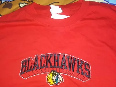 New Mens Lee Jeans NHL Hockey Chicago Blackhawks  Mascot Shirt L Vintage Classic • $14.99