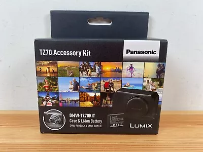 Panasonic Lumix TZ70 Accessory Kit - DMW-PHH80KK Case DMW-BCM13E Li-ion Battery • £39.99