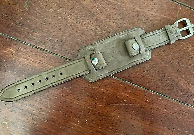 20mm Leather WW1 WW2 Handmade Military Aviator Trench Watch Bund Strap Cuff Band • $20