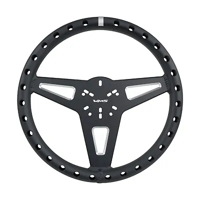 35cm/13.75 Machined Aluminum Vms Racing Ultra Lightweight Race Steering Wheel Pb • $139.95