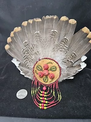 Native American Athabascan Indian - Miniature Fan With Caribou Tufting • $165