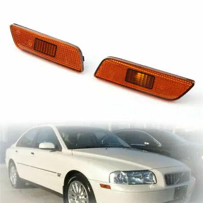 Front Bumper Pair Left Right Turn Signal Lamp Light Fits Volvo S80 1998-2006 U4 • $18.65