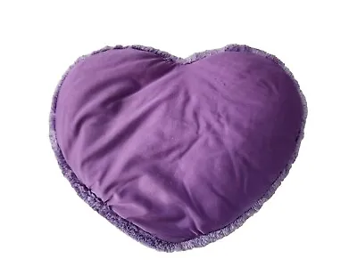 Brentwood Originals Moshi Purple Heart Fuzzy Edges Microbead Stuffed Pillow 13  • $26.71