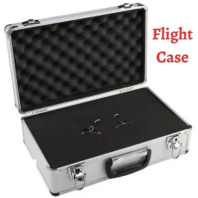 Large Hard Aluminum Flight Case Foam Lockable Tool Camera Gun Storage Carry Box • £21.93