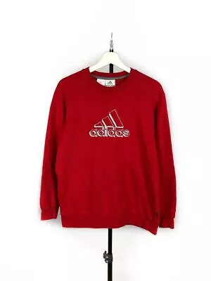 Adidas Sweatshirt Crewneck Vintage Center Logo Size L • $66.76
