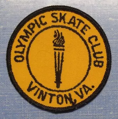 Vintage 1960s Olympic Skate Club Patch - Vinton Va. • $5