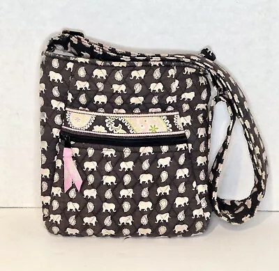 Vera Bradley Pink Elephant Black Crossbody Retired • $24