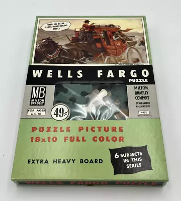 Milton Bradley Wells Fargo Puzzle 1959 #4935 - 1 NIB Sealed 100+ Pieces • $39.95