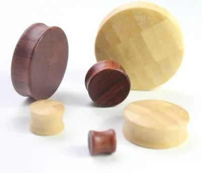 1pc 8mm-76mm Big Large Wood Double Flare Tunnel Ear Plug Stretcher Earring Gauge • $5.88