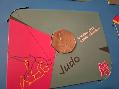 Judo CARDED  Coin London Olympic 50p Fifty Pence BUNC BU • £15