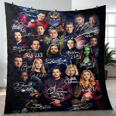 Avengers Ir0nMan Th0r Cap Tain America Hu Lk Fleece Blanket Mar.vel Superheroes • $79.99